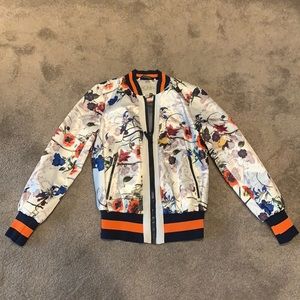 Rachel Roy Floral Bomber Jacket